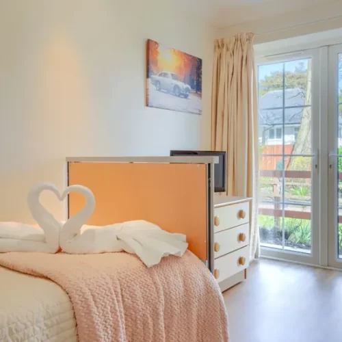 A Residents Bedroom at Aranlaw House