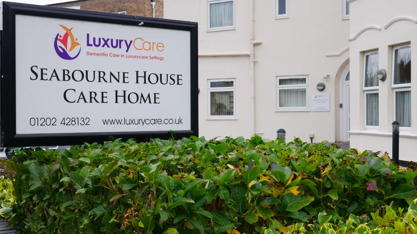 Seabourne House Care Home Sign